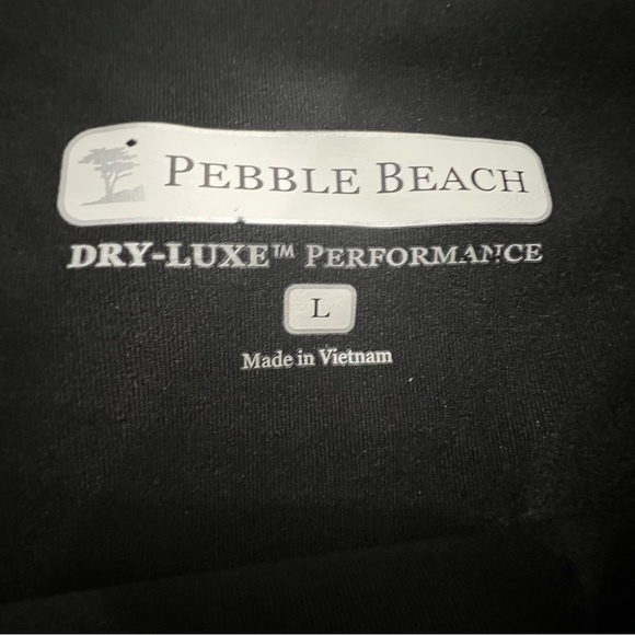 PEBBLE BEACH DRY LUX PERFORMANCE black tennis skort with back ruffle size large - Picture 3 of 6